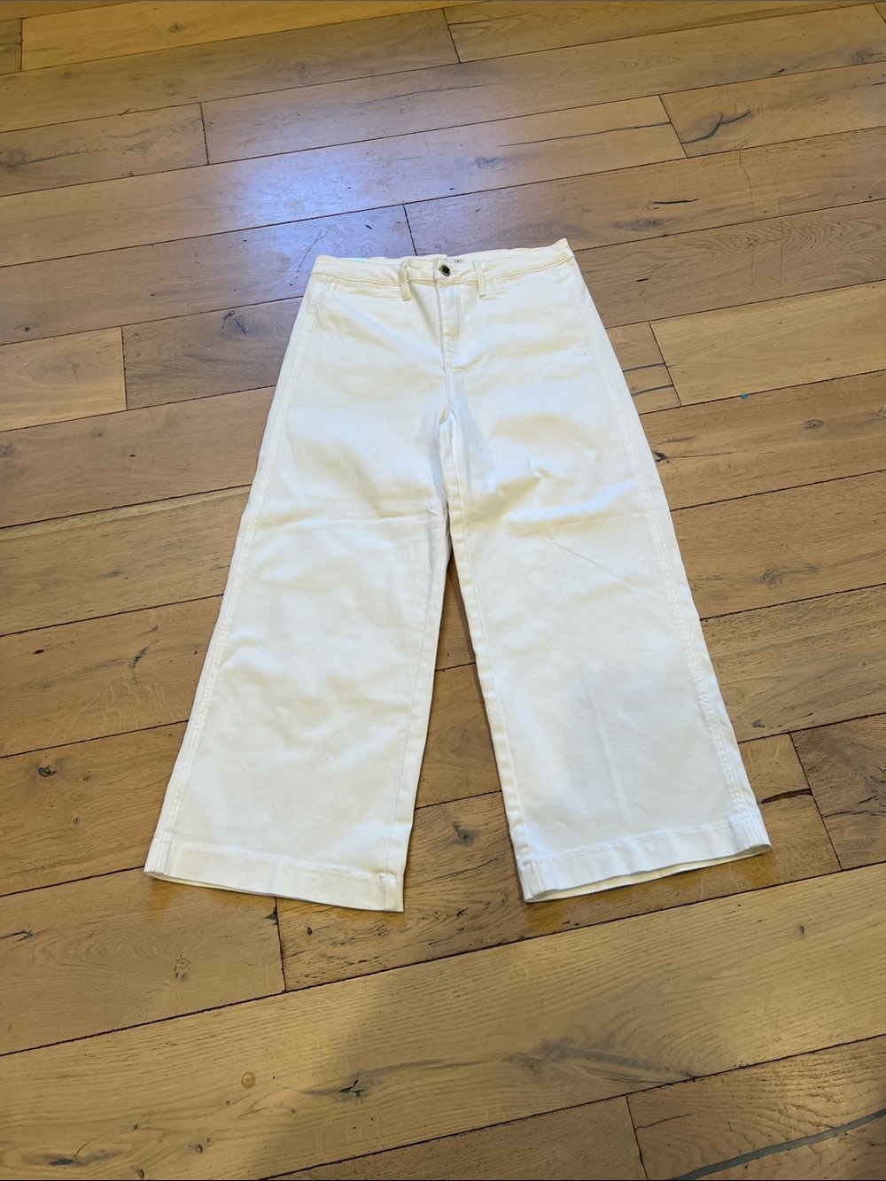 OAT New York White High-Rise Pants